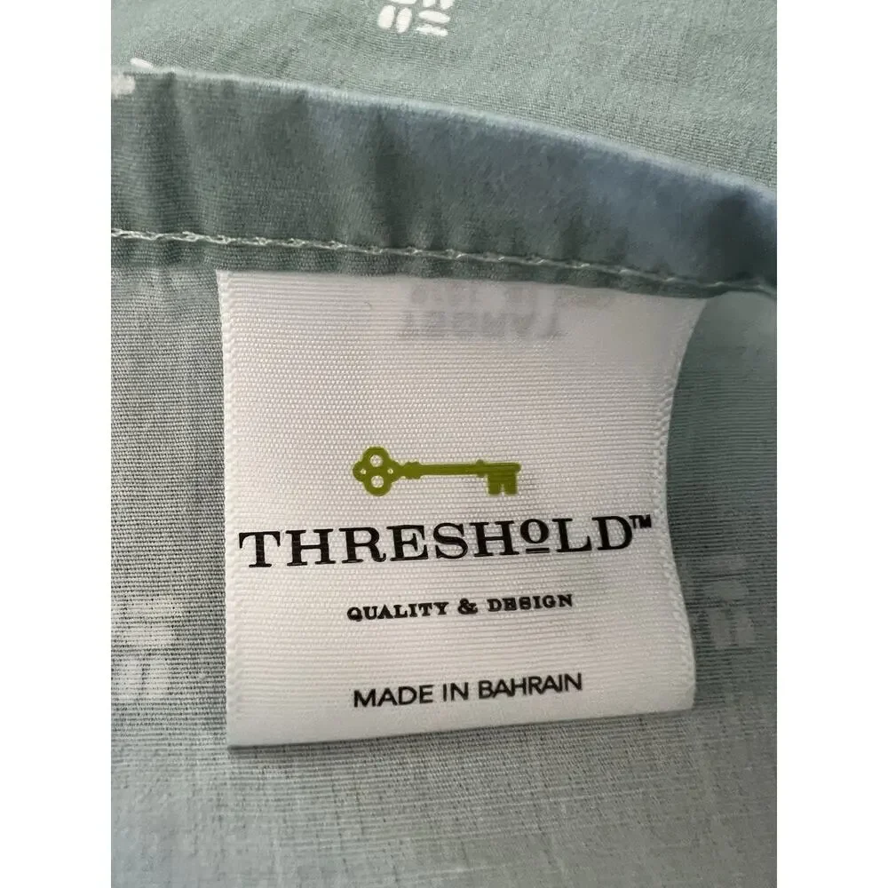 FULL SIZE Flat Sheet Performance 100% Organic Cotton Threshold Sage Green